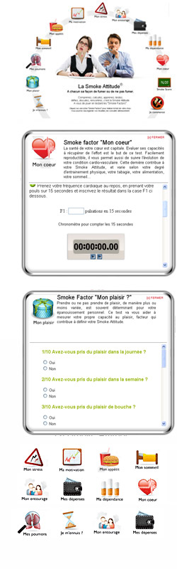 Bienvenue sur la premi�re Interface Intercative pour arr�ter de fumer